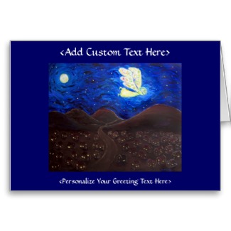 Holiday Angel Art Custom Greeting or Note Cards