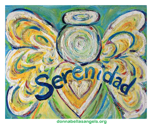 Serenidad Inspirational Angel Word