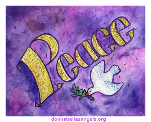peace inspirational word painting