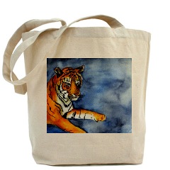 Orange Tiger Tote Bag
