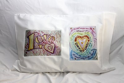 Inspiration Love Word Rainbow Cancer Heart Pillow Case