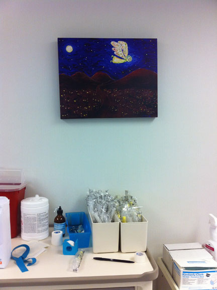 Care of the Soul Wrapped Canvas Art Donation to Medical Clinic