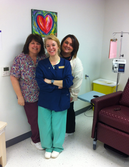 Vita Hematology Oncology Heart with Hope Donation and Medical Staff