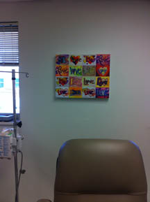 Love XOXO Painting at Vita Hematology Oncology Clinic