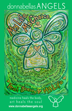 Green Angel Luminaria Card
