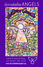 Purple Angel Luminaria Card