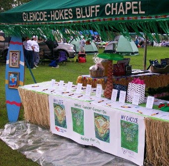 DonnaBellas Angels Relay for Life Booth Banner
