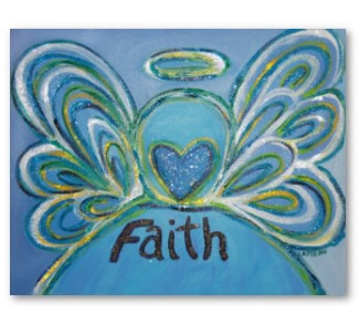 Faith Angel Art Poster Print