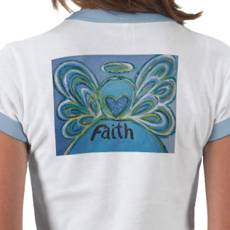 Faith Angel T-shirt (Art on Back)