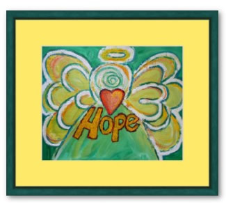 Hope Angel Framed Painting Art Print