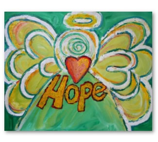 Hope Angel Art Poster Print