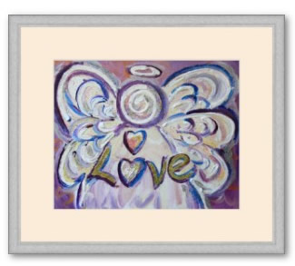 Love Angel Art Print Framed