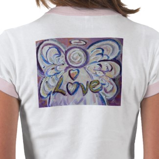 Love Angel T-shirt Art on Back Side
