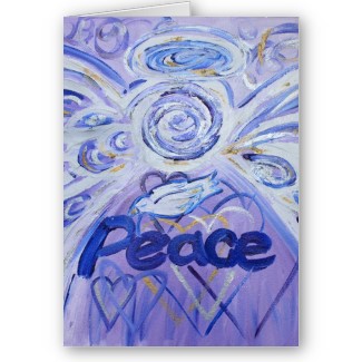Pecae Angel Art Greeting Card
