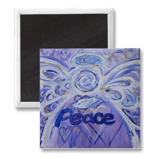 Peace Angel Magnet Square