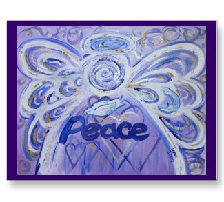 Peace Angel Postcard Art