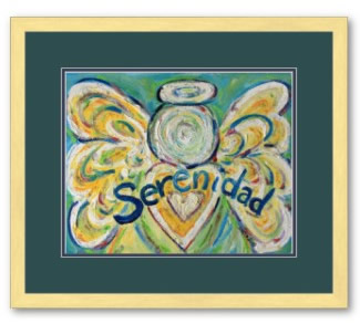 Serenidad Angel Art Print Poster Framed