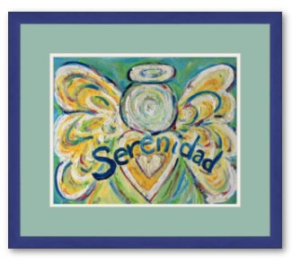 Serenidad Angel Framed Art Print