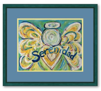 Serenidad Angel Framed Art Poster Print