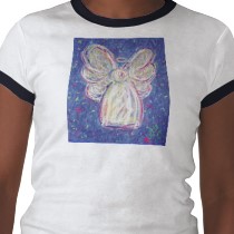 Starry Night Angel T-shirt (Image on Front) shirt