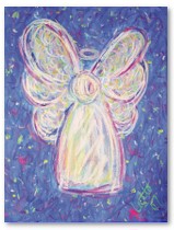 Starry Night Angel Poster Art Print print