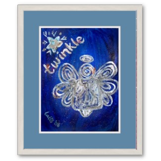 Twinkle Angel Framed Poster Art Print