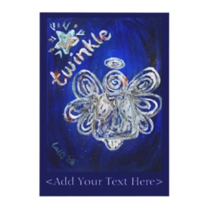 Twinkle Angel Invitation or Invite