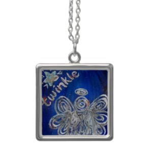 Twinkle Silver Angel Necklace Jewelry