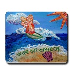Wipe Out Cancer Angel Mousepad