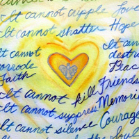 What Cancer Cannot Do Blue & Gold Text