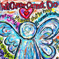 Colorful Cancer Angel Painting