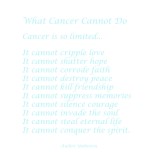 What Cancer Cannot Do - Blue Light Script