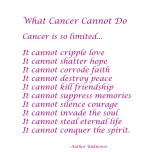 What Cancer Cannot Do - Dark Pink Script