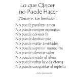 Lo que C&aacute;ncer no Puede Hacer - Black Text