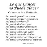 Lo que C&aacute;ncer no Puede Hacer - Black Script Text