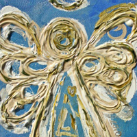 Blue Angel Painting