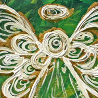 Green Angel Painting