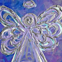Purple Angel Painting
