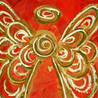 Red Angel Painting