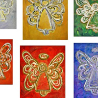 Angel Color Series Paintings