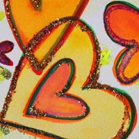 Laugh Hearts Art Painting