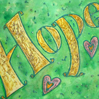 Hope Inspirational Word Painting