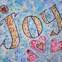 Inspirational Word "Joy" Painting