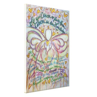 Cáncer No Puede Hacer Angel Canvas Art Painting wrappedcanvas