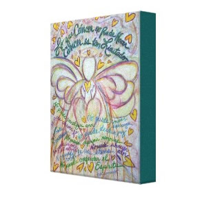 Cáncer No Puede Hacer Angel Canvas Art Painting wrappedcanvas