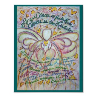 Lo que Cáncer no Puede Hacer Angel Poster Print print