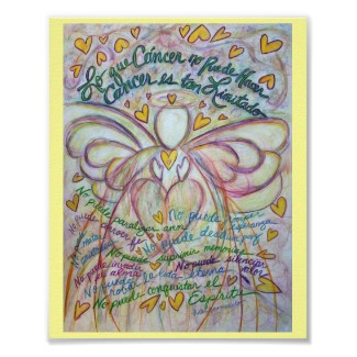 Lo que cáncer no puede hacer Angel Poster Print print
