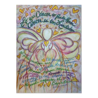 Lo que cáncer no puede hacer Angel Poster Print print