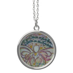 Pastel Lo que Cáncer no Puede Hacer Angel Necklace necklace