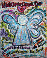 Colorful Cancer Angel of What Cancer Cannot Do
